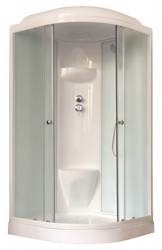 Изображение товара Душевая кабина Royal Bath RB90HK6-WC 90 x 90 см, двери матовые, задние стенки белые, профиль белый