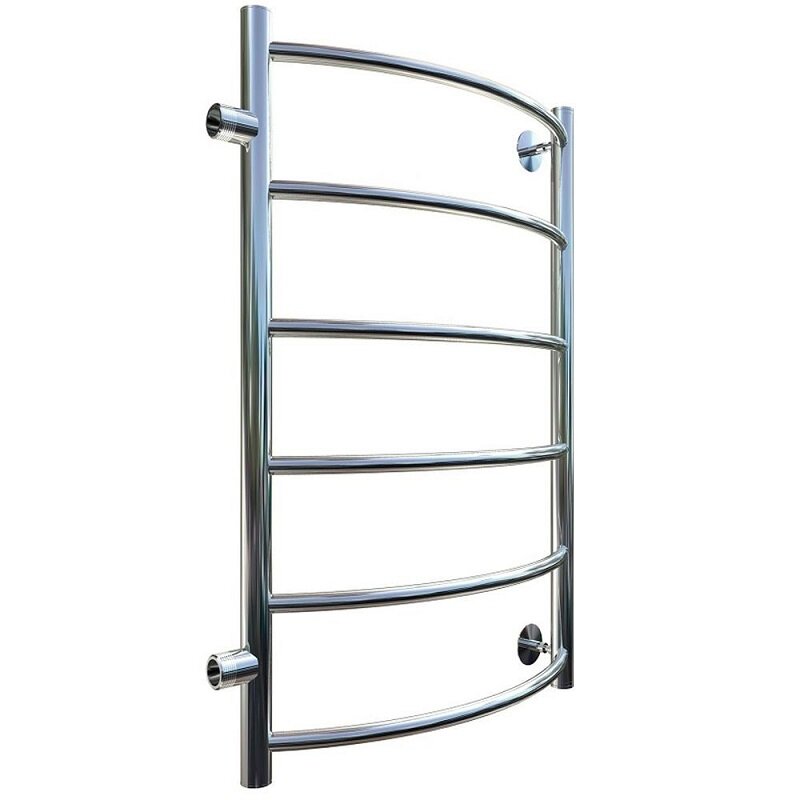 Изображение товара Полотенцесушитель водяной Indigo Arc, ширина 40 см, высота 90 см, боковое подключение 80 см, 1 дюйм, LASW90-40-б/п-80