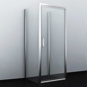 Изображение товара Душевой уголок WasserKRAFT Salm 27I42, 100 х 100 см, стекло прозрачное, профиль хром