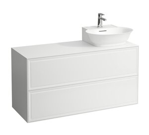 Изображение товара Тумба под раковину Laufen The New Classic 117.7 x 45.7 x 60 см белый глянцевый подвесная