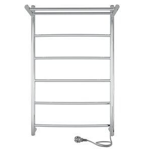 Изображение товара Полотенцесушитель электрический Indigo Arc с полкой Electro, ширина 50 см, высота 80 см, с возможностью скрытого подключения, подключение универсальное, хром, LCAE80-50PR