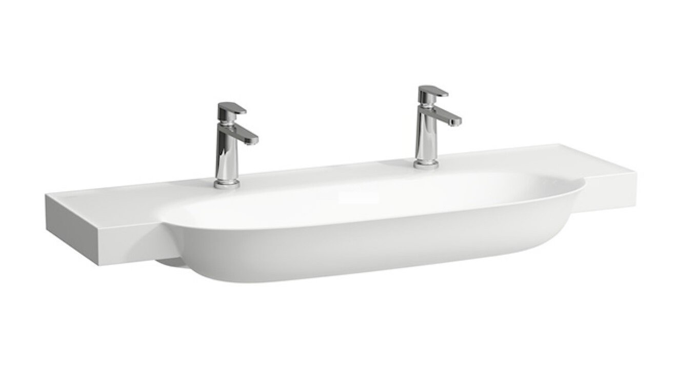 Изображение товара Раковина Laufen New Classic 8.1385.8.400.115.1 120 х 48 х 16.5 см, SaphirKeramik, LCC, 2 отверстия, без перелива, белый глянцевый Изображение товара Раковина Laufen New Classic 8.1385.8.400.115.1 120 х 48 х 16.5 см, SaphirKeramik, LCC, 2 отверстия, без перелива, белый глянцевый