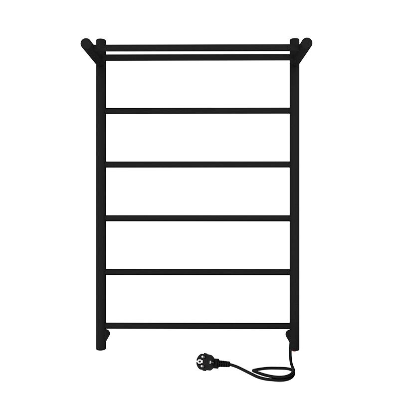 Изображение товара Электрический полотенцесушитель Indigo Line с полкой 50х80 см черный муар