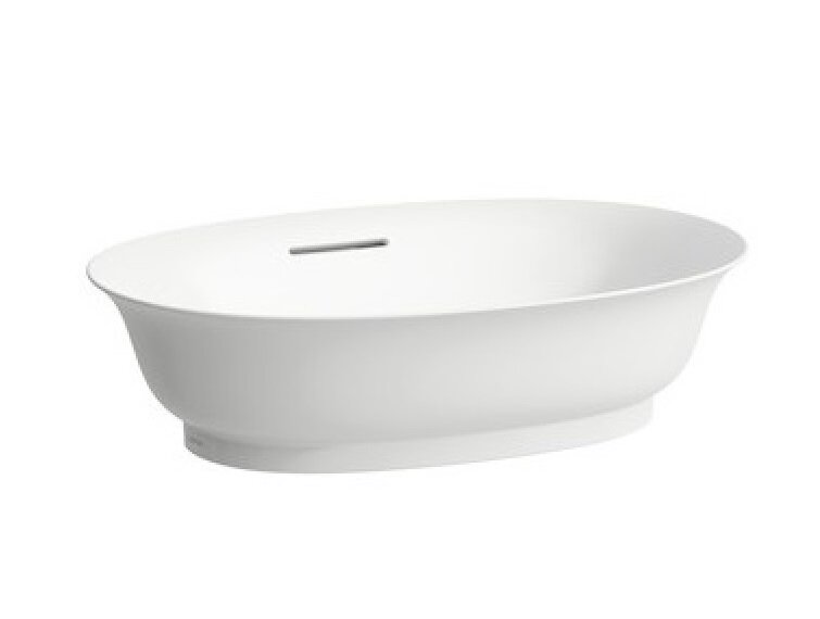 Изображение товара Раковина Laufen New Classic 8.1285.3.400.109.1 55 х 38 х 14.5 см, накладная, SaphirKeramik, с переливом, LCC, белый глянцевый