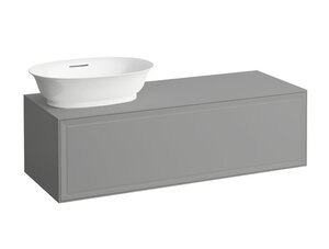 Изображение товара Тумба под раковину Laufen The New Classic 117.5 х 45.5 х 34.5 см подвесная серого цвета