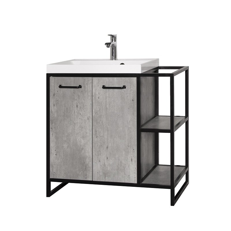 Изображение товара Тумба под раковину Style Line Лофт 1.1 60/80 ЛС-000010019, 80 см Classic 60, бетон Изображение товара Тумба под раковину Style Line Лофт 1.1 60/80 ЛС-000010019, 80 см Classic 60, бетон