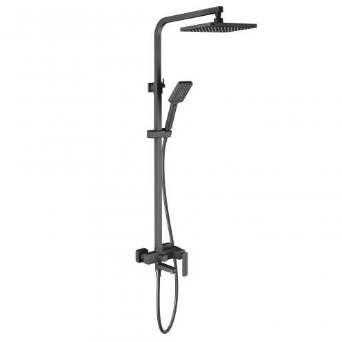 Изображение товара Душевая система Timo Torne SX-4320/03 черная с регулировкой высоты и поворотным изливом