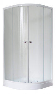 Изображение товара Душевой уголок Royal Bath RB90HK-C 90 х 90 x 200 см, стекло матовое, профиль белый