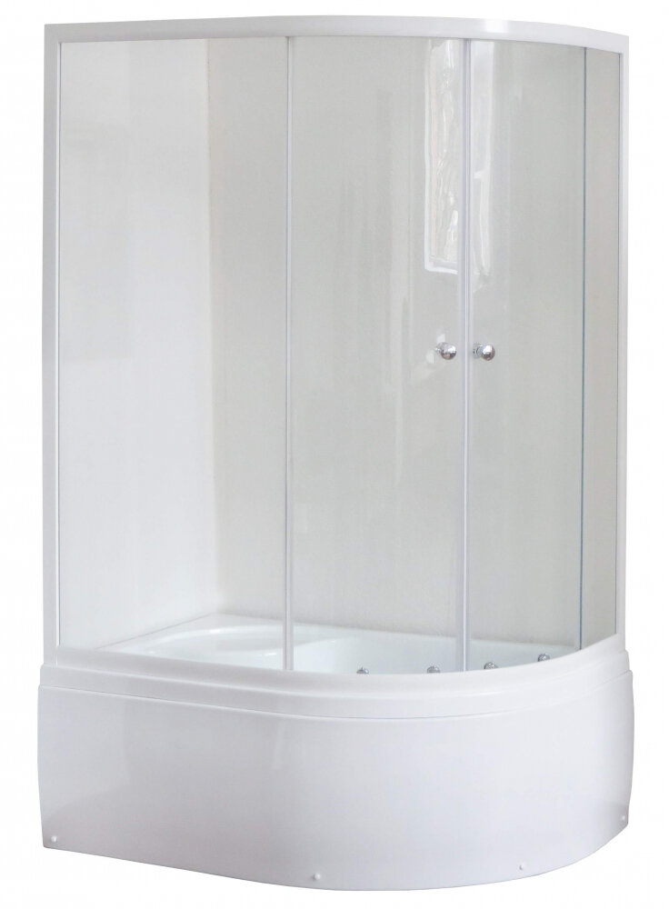 Изображение товара Душевой уголок Royal Bath RB8120BK-T-L/R 120 х 80 x 198 см, стекло прозрачное, профиль белый