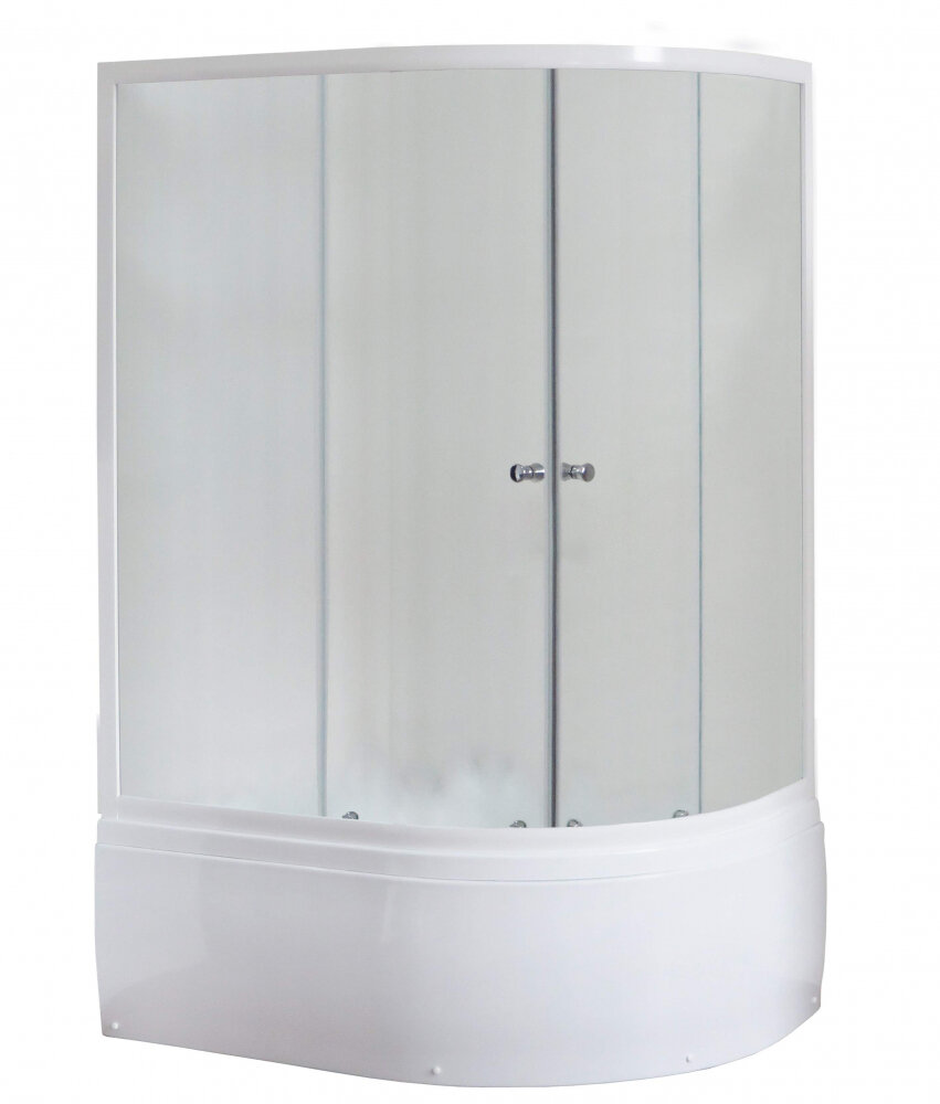 Изображение товара Душевой уголок Royal Bath RB8120BK-C-L/R 120 х 80 x 198 см, стекло матовое, профиль белый