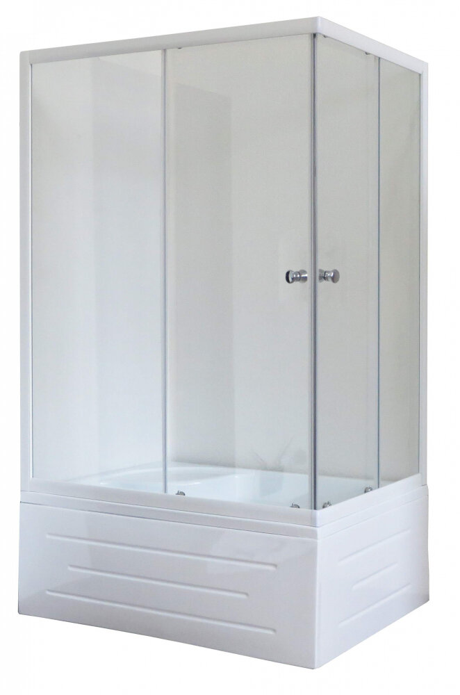 Изображение товара Душевой уголок Royal Bath RB8100BP-T-L/R, 100 х 80 х 200 см, стекло прозрачное, профиль белый Изображение товара Душевой уголок Royal Bath RB8100BP-T-L/R, 100 х 80 х 200 см, стекло прозрачное, профиль белый