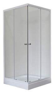 Изображение товара Душевой уголок Royal Bath RB80HP-T, 80 х 80 х 213 см, стекло прозрачное, профиль белый