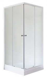 Изображение товара Душевой уголок Royal Bath RB80HP-C, 80 х 80 х 213 см, стекло матовое, профиль белый