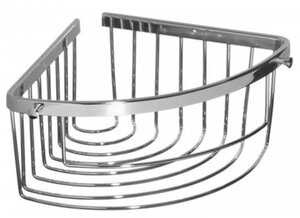 Изображение товара Полка-сетка угловая одноярусная Camelos, хром, HY100