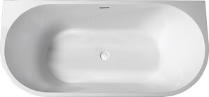 Изображение товара Ванна акриловая Abber AB9216-1.5 150 х 80 x 60 см без гидромассажа, пристенная, белая Изображение товара Ванна акриловая Abber AB9216-1.5 150 х 80 x 60 см без гидромассажа, пристенная, белая