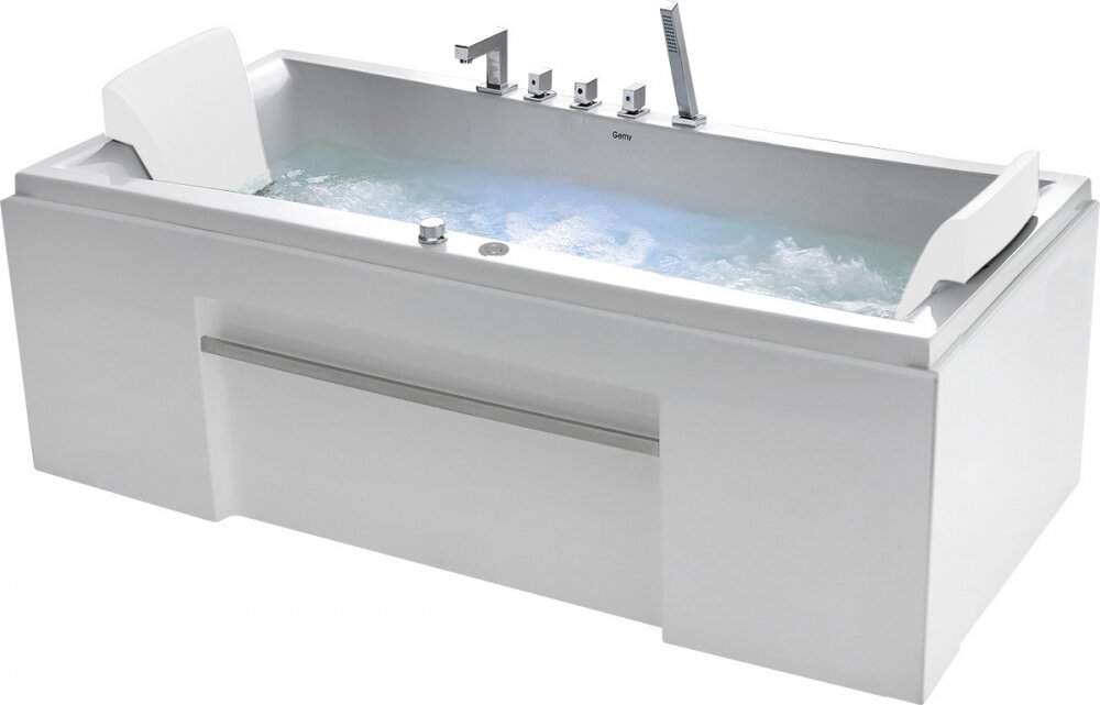 Изображение товара Гидромассажная ванна Gemy G9076 B 177x81 см встраиваемая белая