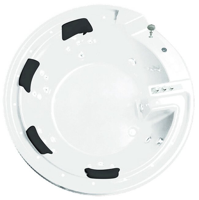 Изображение товара Встроенная гидромассажная ванна Gemy G9090 B 190х190 см белая