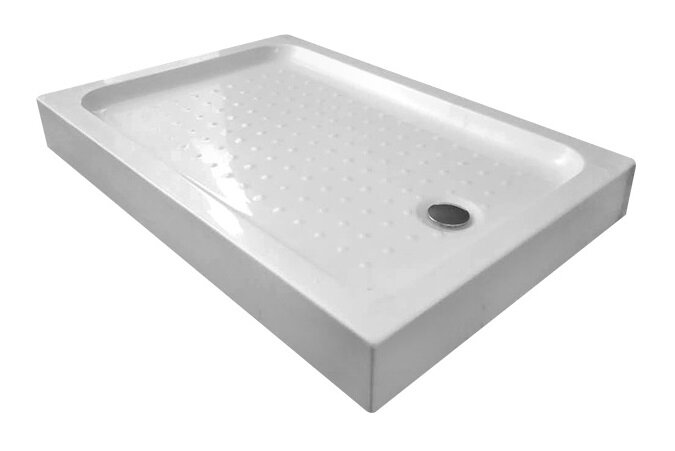 Изображение товара Душевой поддон Gemy ST15T 100x80 см низкий белый акрил Изображение товара Душевой поддон Gemy ST15T 100x80 см низкий белый акрил