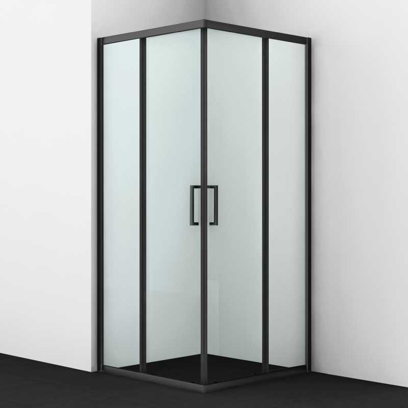 Изображение товара Душевой уголок WasserKRAFT Dill 61S03, стекло 90 х 90 см, черный профиль