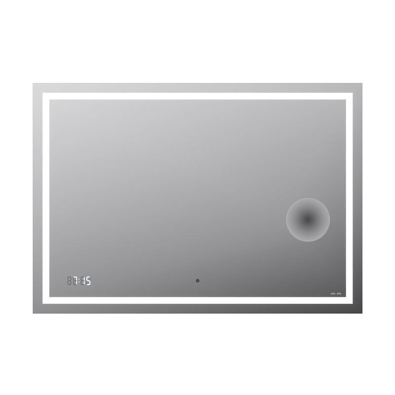 Изображение товара Зеркало Am.Pm Gem M91AMOX1003WG, 100 см с контурной Led-подсветкой, часами и косметическим зеркалом