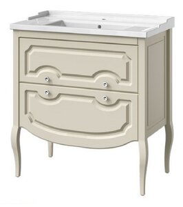 Изображение товара Тумба под раковину Caprigo Aspetto Firenze 80 34117, 2 ящика, цвет TP-813 оливин