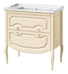 Изображение товара Тумба под раковину Caprigo Aspetto Firenze 80 34117, 2 ящика, цвет магнолия