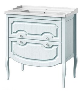 Изображение товара Тумба под раковину Caprigo Aspetto Firenze 80 34117, 2 ящика, цвет TК-661 арктик