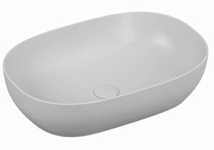Изображение товара Раковина VitrA Outline 5995B403-0016 накладная цвет - белый глянцевый 59 х 40.5 х 14.5 см