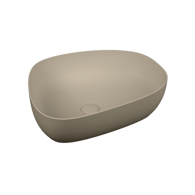 Изображение товара Раковина Vitra Outline 5991B420-0016 накладная с керафайн и глазурью Hygiene, 56х44 см