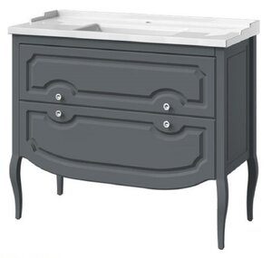 Изображение товара Тумба под раковину Caprigo Aspetto Firenze 100 34115, цвет TP-810 графит