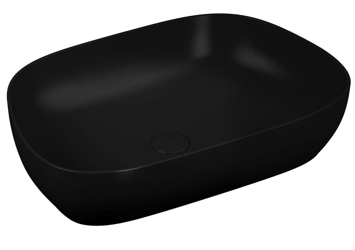 Изображение товара Раковина Vitra Outline 5993B483-0016 накладная черный матовый 62.5x42.5x14.5 см