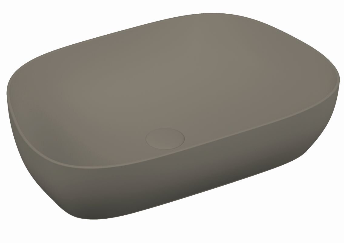 Изображение товара Раковина Vitra Outline 5993B450-0016 накладная трапеция 62.5х42.5 см матовый минк