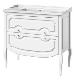 Изображение товара Тумба под раковину Caprigo Aspetto Firenze 90 34118, 2 ящика, белый, Россия