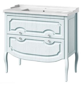 Изображение товара Тумба под раковину Caprigo Aspetto Firenze 90 34118, 2 ящика, цвет TК-661 арктик