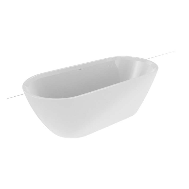 Изображение товара Ванна акриловая Riho Inspire B091001105, 160 x 75 см, отдельностоящая, белый матовый