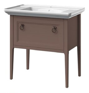 Изображение товара Тумба под раковину Caprigo Aspetto Jersey 34312 85 см, коричневая, напольная