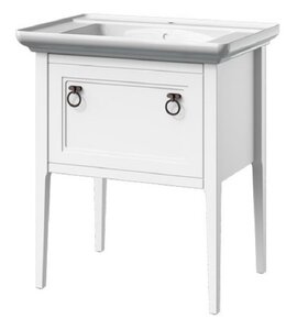 Изображение товара Тумба под раковину Caprigo Aspetto Jersey 75 см влагостойкая МДФ белая