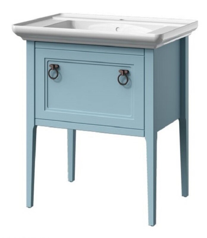 Изображение товара Тумба под раковину Caprigo Aspetto Jersey 75 см, антарктида, напольная, ретро стиль