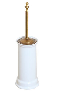 Изображение товара Напольный ершик Camelos Rychmond из керамики и бронзы, 43 см, стильный дизайн