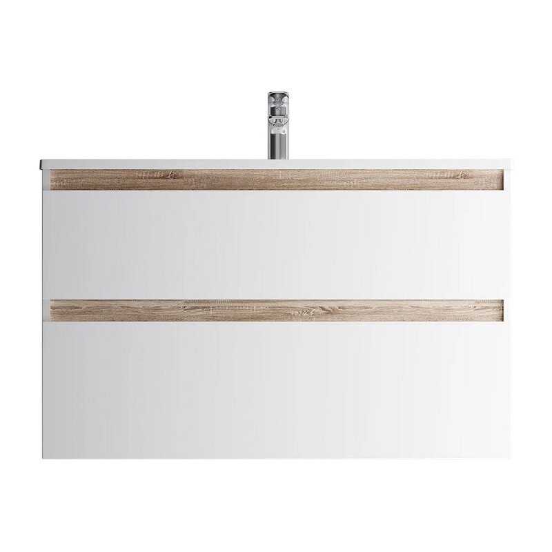 Изображение товара Тумба под раковину Am.Pm X-Joy M85AFHX1002WG, подвесная, 100 см, 2 ящика, белый глянец