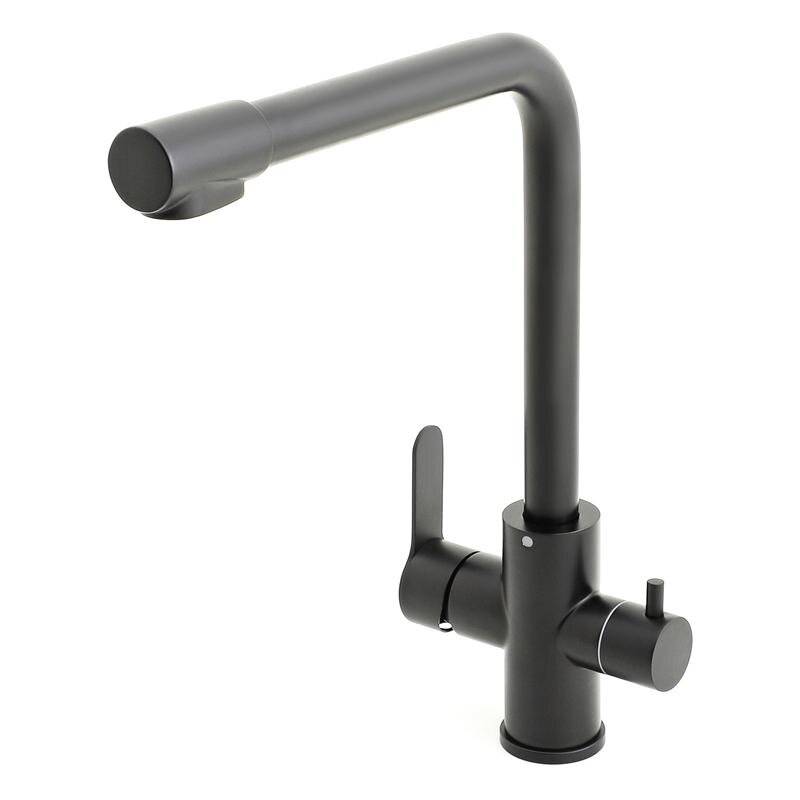 Изображение товара Смеситель для кухни Orange Steel M99-008b черный матовый с подключением фильтра