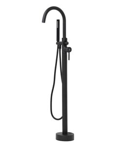 Изображение товара Смеситель Orange Steel для ванны, напольный, черный матовый, M99-336b