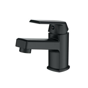 Изображение товара Полимерный смеситель OneLife для раковины, черный матовый, P02-021b