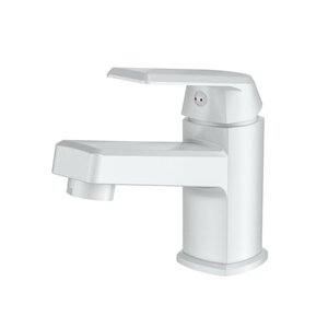 Изображение товара Полимерный смеситель для раковины OneLife P02-021w белый 15 лет гарантии