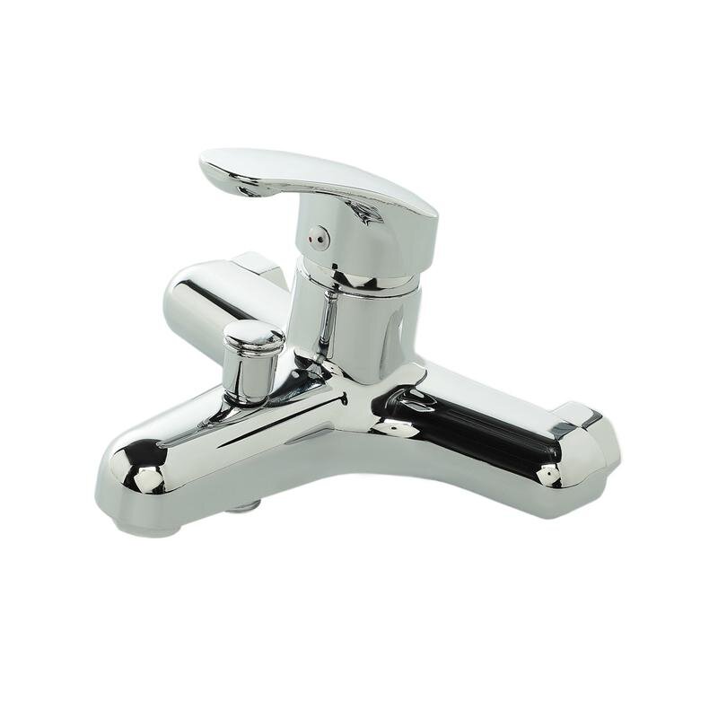 Изображение товара Смеситель OneLife P01-100cr для ванны и душа, полимер/хром, 15 лет гарантии