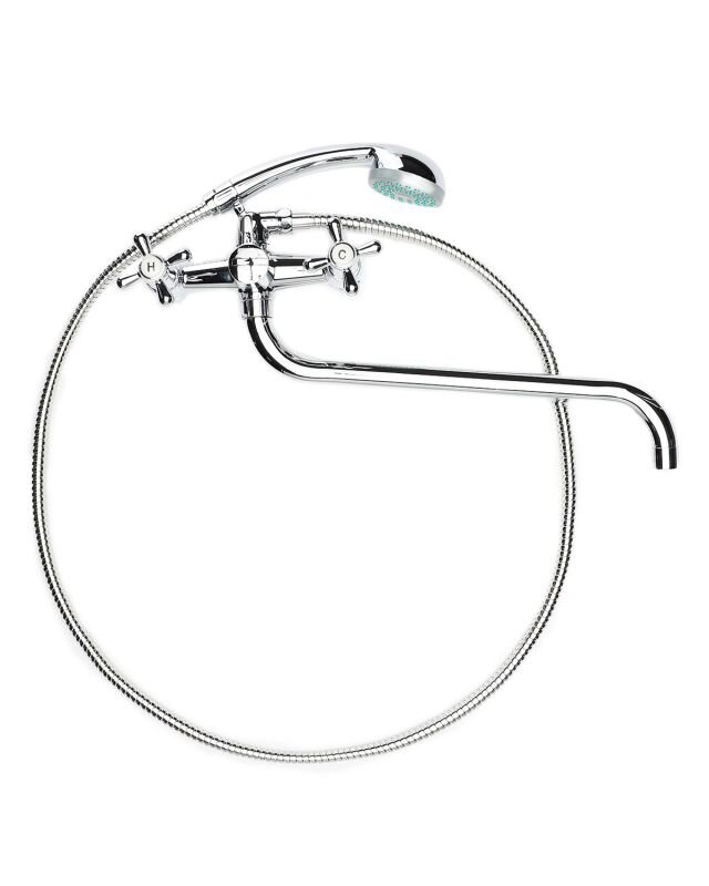 Изображение товара Полимерный смеситель OneLife для ванны и душа хром, P03-221cr