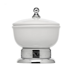 Изображение товара Баночка настольная Camelos Rychmond H1618K, керамика, хром