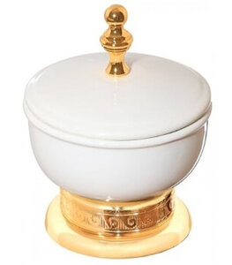 Изображение товара Баночка настольная Camelos Rychmond G1618K, керамика, золото