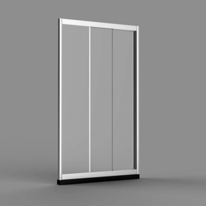 Изображение товара Душевая дверь Veconi Vianno VN31, 120 x 195 см, профиль хром, стекла прозрачные