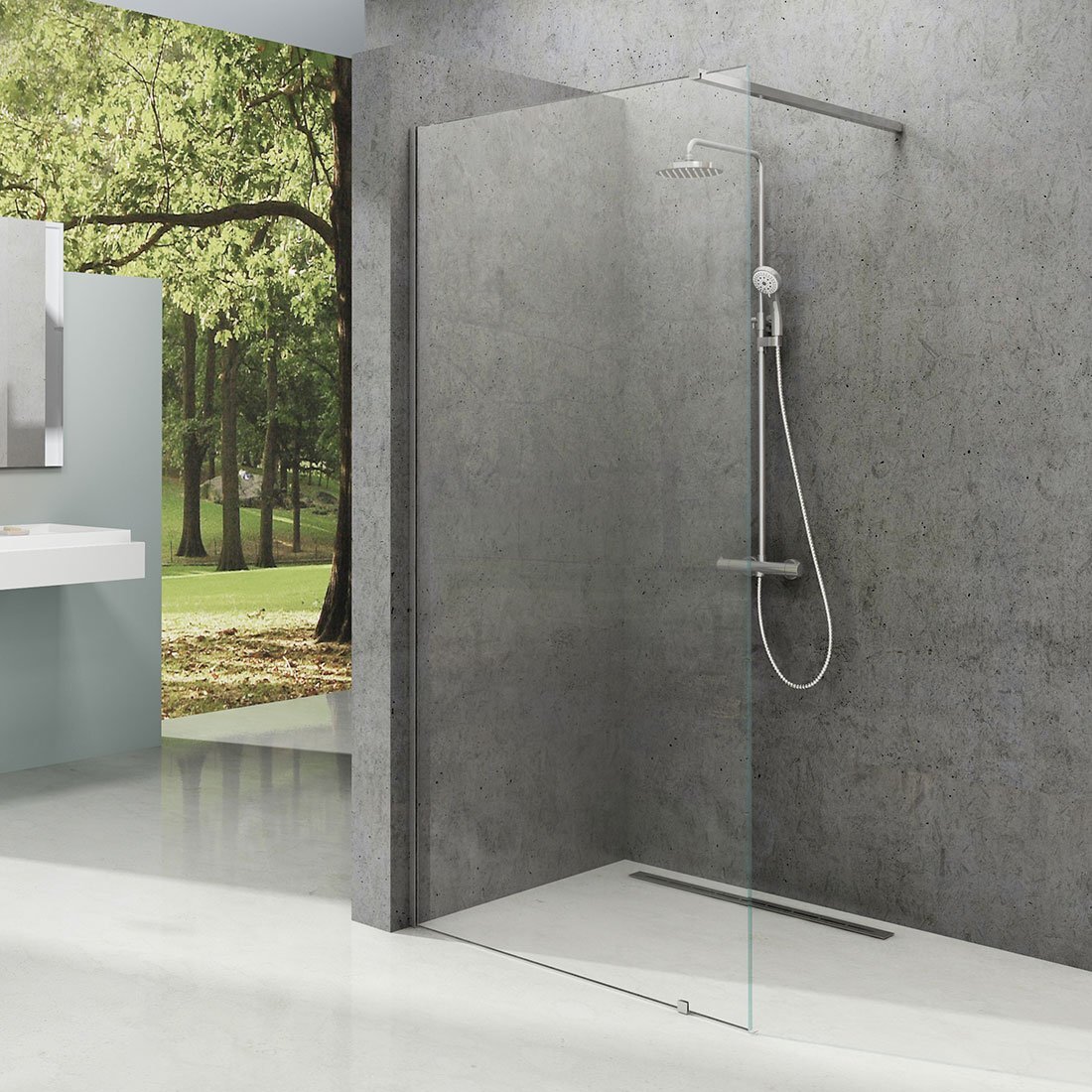 Изображение товара Душевая стенка Ravak ST Walk-In Wall 60 см блестящий профиль